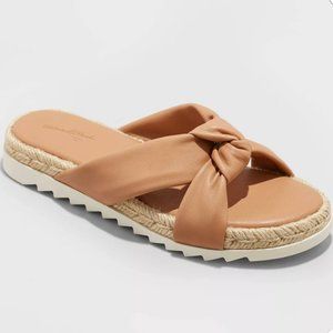 Dena Knotted Espadrille Sandals - Universal Thread - Tan - Size 9